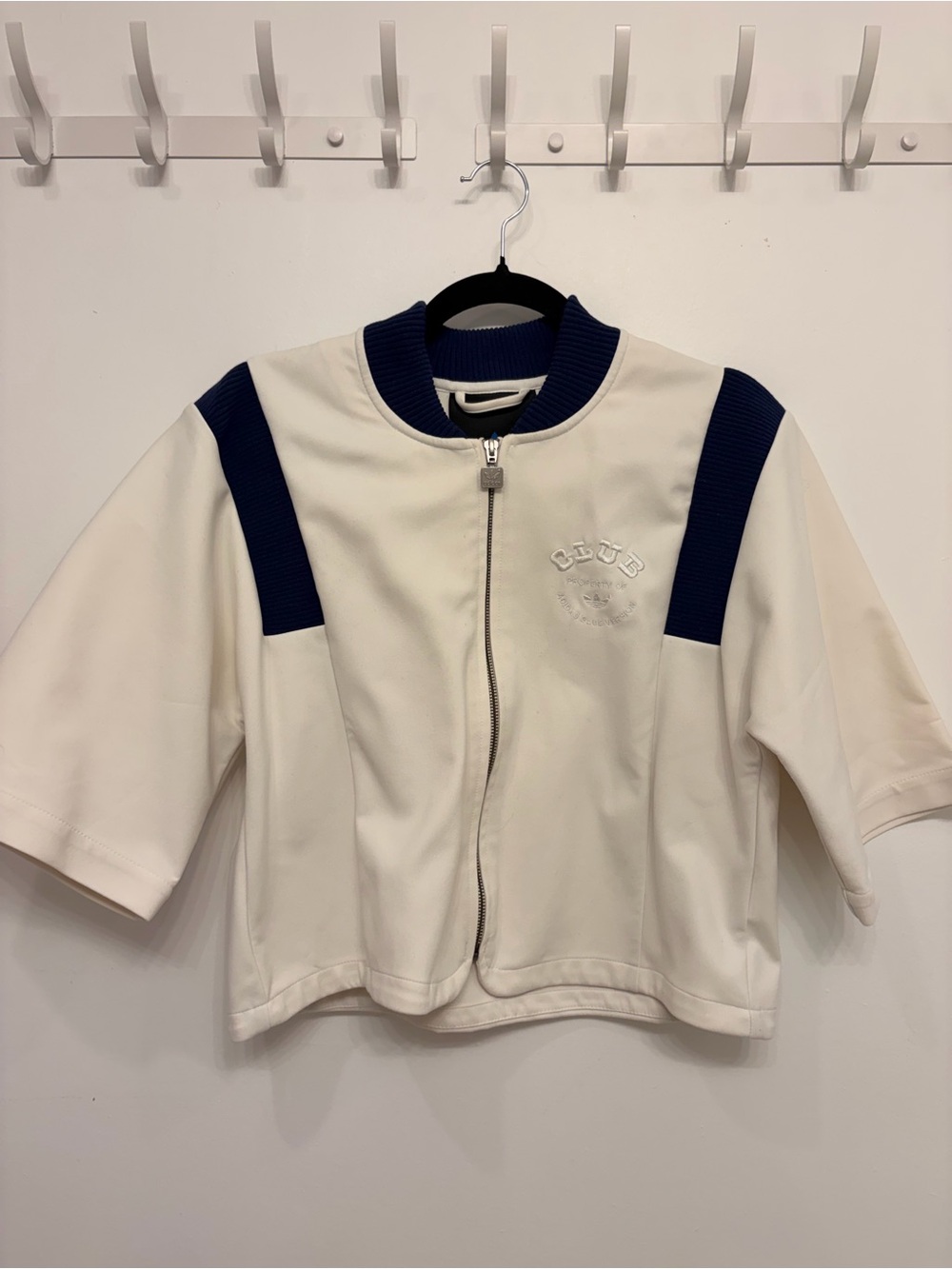 adidas Cream Jacket with Navy Accents